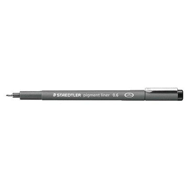 Staedtler - Fineliner Pigment 308 noir 0.6mm | 10 pièces