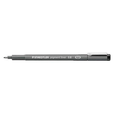 Staedtler -  Fineliner pigment 308 0.8mm zwart | 10 stuks