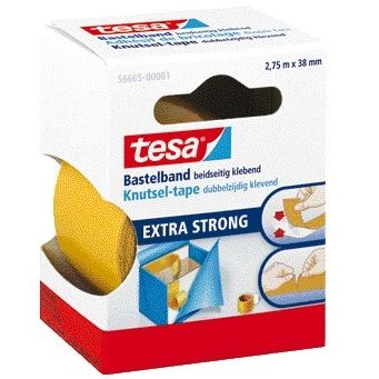 Tesa -  Dubbelzijdige knutsele ® 2,75mx38mm transparant | 6 stuks