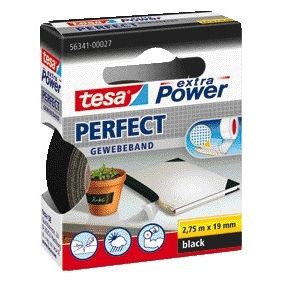 Tesa - Textile ® extra Power Perfect 2,75mx19mm noir | 10 pièces