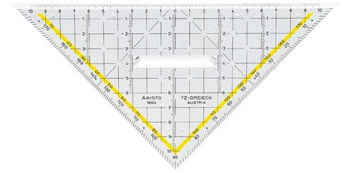 Aristo - Géotriangulaire 1650/2 225mm avec poignée transparente