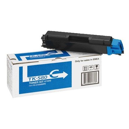 Kyocera -   TK-580C tonercartridge 1 stuk(s) Origineel Cyaan