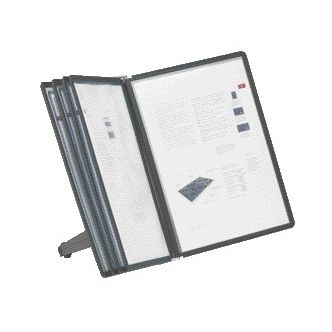 Durable - Support de bureau 5540 Sherpa Soho avec 5 poches noir