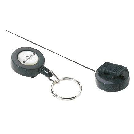 Langlebig - Rollmechanismus 8222 mit Schlüsselring 800mm anthrazit | 10 Stück