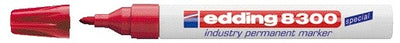Edding - Feutre 8300 Industry rond 1,5-3mm rouge | 10 pièces