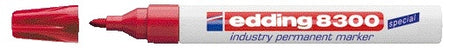 Edding - Feutre 8300 Industry rond 1,5-3mm rouge | 10 pièces