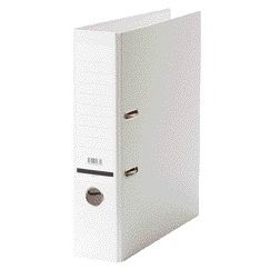 Qbasic - Ordner A4 80mm Karton weiß | 20 Stück