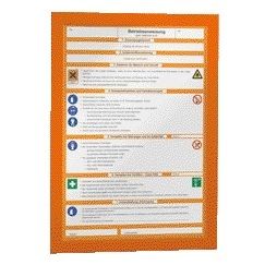 Langlebig - Duraframe 487209 A4 orange 2 Stück