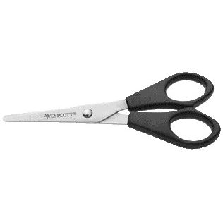 Westcott -  Kantoorschaar 130mm met kunststof grip rvs