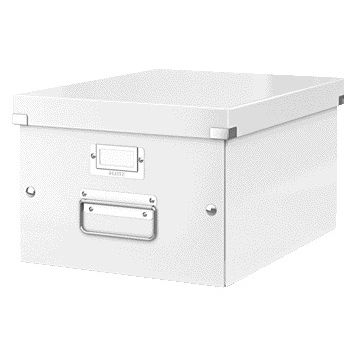 Leitz -  Opbergdoos Click Store WOW middel gerecycled karton 281x200x370mm wit