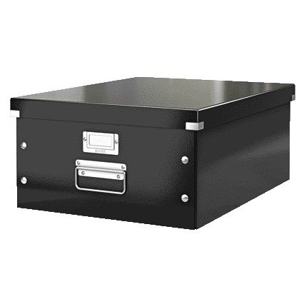 Leitz - Boîte de rangement Click Store WOW grand 369x200x482mm noir