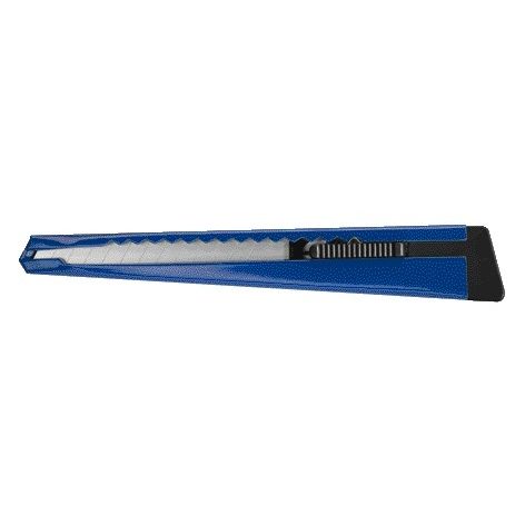 Westcott -  Snijmes office 9mm schuif metaal blauw