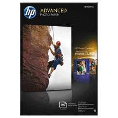 HP -  Advanced Photo-papier, glanzend, 250 g/m2, 10 x 15 cm (101 x 152 mm), 25 vellen