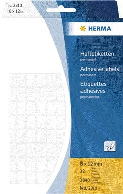 HERMA - Etikett 2310 8x12mm weiß 3840 Stück