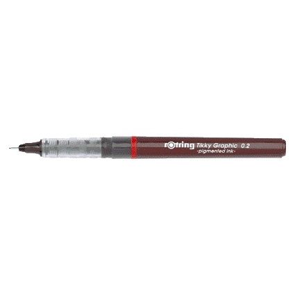 Rotring -  Fineliner Tikky Graphic 0.2mm | 12 stuks