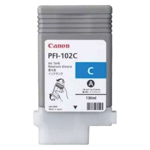 Canon - inktcartridge PFI-102C, 130 ml, OEM 0896B001, cyaan