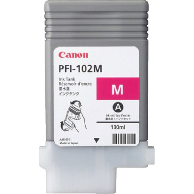 Canon - inktcartridge PFI-102M, 130 ml, OEM 0897B001, magenta