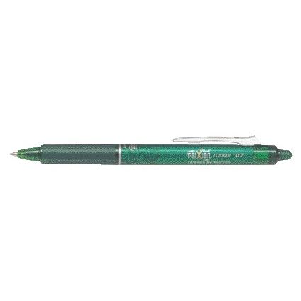 Pilot - Stylo roller friXion clicker vert moyen | 12 pièces