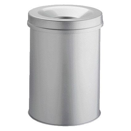 Vepa Bins -  Papierbak+vlamdover vepabins 15l rnd 26cm grijs