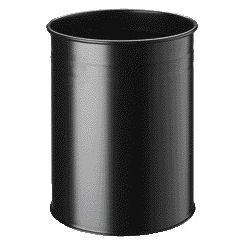 Durable - Corbeille à papier 3304-01 15 litres ronde noire