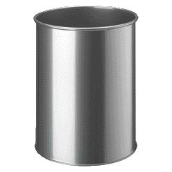 Langlebig - Papierkorb 3301-23 15 Liter rund silber