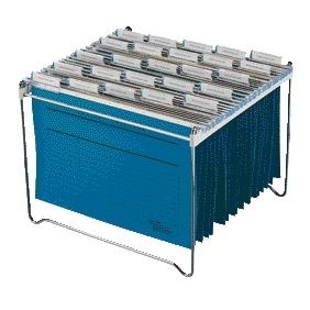 Langlebig – Hängeregisterhalter für 30–40 Ordner, Chrom