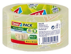 Tesa -  Verpakkingse pack eco 66mx50mm transparant | 6 stuks