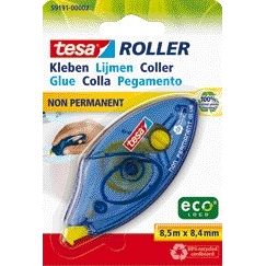 Tesa - Glue roller ® ecoLogo® non permanent sur blister | 5 pièces