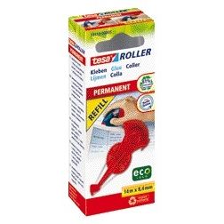 Tesa - Recharge permanente Glue Roller ® ecoLogo® dans une boîte suspendue | 5 pièces