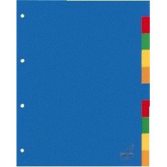 Kangaro - Languettes 4 trous A410 10 pièces assorties PP