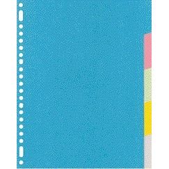 Kangaro - Onglets 23 trous RY405M 5 pièces carton assorti