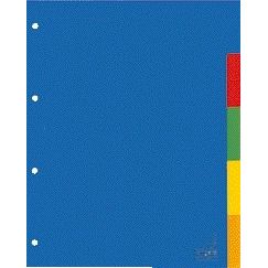 Kangaro - Languettes 4 trous A405 5 pièces assorties PP