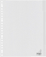 Kangaro - Languettes 23 trous G405FM 5 pièces + fenêtre gris PP | 25 pièces