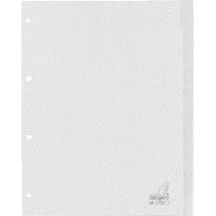 Kangaro - Languettes 4 trous G410F 10 pièces + fenêtre gris PP