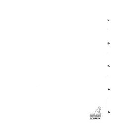 Kangaro - Onglets 4 trous PK405C 1-5 carton blanc numéroté | 40 pièces