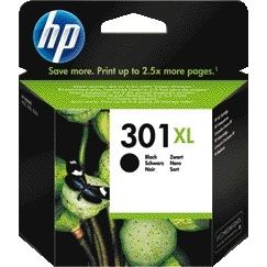 HP - cartouche d'encre 301XL, 480 pages, OEM CH563EE, noire