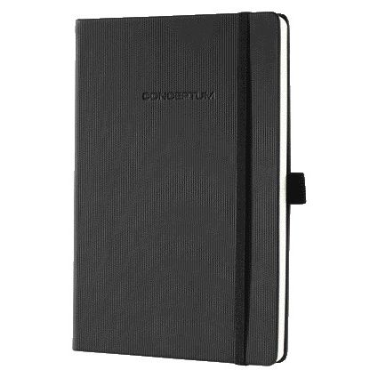 Sigel - Notizbuch Conceptum Pure A5 194 Seiten 80gr Strich schwarz