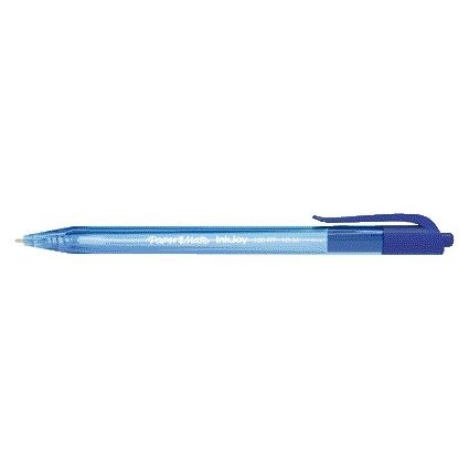 Paper Mate - Stylo bille Inkjoy 100RT bleu moyen | 20 pièces