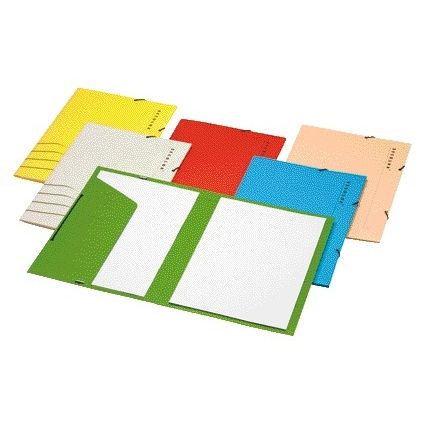 Jalema - Elastomap Folio carton 100% recyclé 250 gr Rouge | 5 pièces