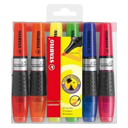 Stabilo -  Markeerstift luminator xt 71/6 6st assorti | 5 stuks