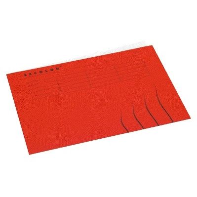 Jalema -  Vouwmap A4 100% gerecycled karton 250gr rood | 25 stuks