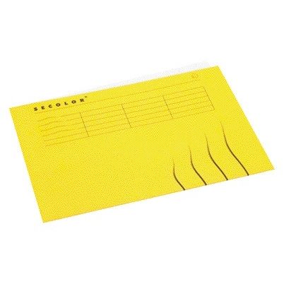 Jalema - Dossier pliant A4 100% carton recyclé 250gr jaune | 25 pièces