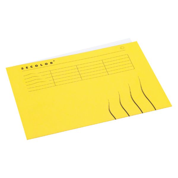 Jalema – Faltmappe A4, 100 % recycelter Karton, 250 g, Gelb