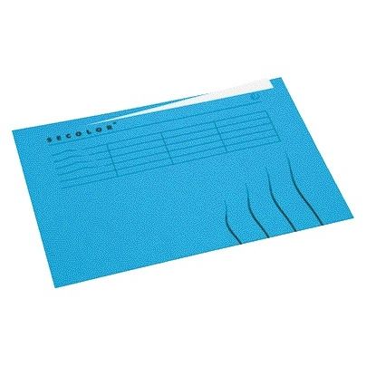 Jalema - Chemise pliante à onglets marque A4 100% carton recyclé 250gr Bleu