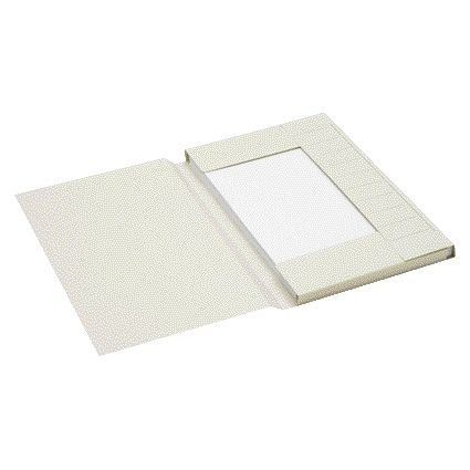 Jalema - Classeur folio 3 rabats 100% carton recyclé 250 gr gris