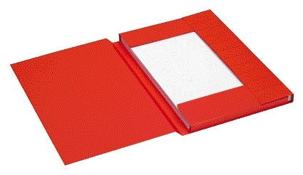 Jalema – Aktenmappe Folio, 3 Klappen, 100 % recycelter Karton, 250 g, rot | 25 Stück