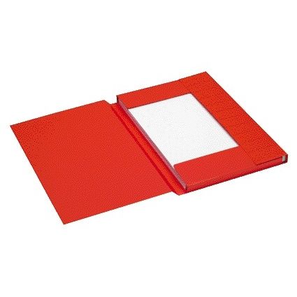 Jalema - Dossier folio 3 rabats 100% carton recyclé 250 gr rouge
