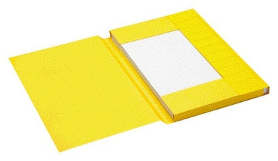 Jalema - Dossier folio 3 rabats 100% carton recyclé 250 gr jaune | 125 pièces