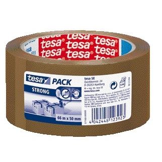 Tesa - Pack emballage fort 66mx50mm pp marron | 6 pièces