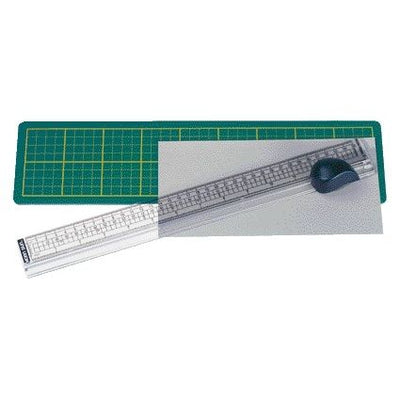 Alco -  Snijliniaal  met mat 38x10cm